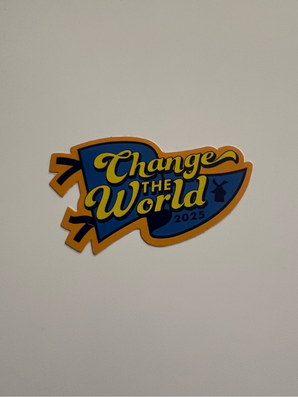 Dutch Bros Change the World Flag Sticker